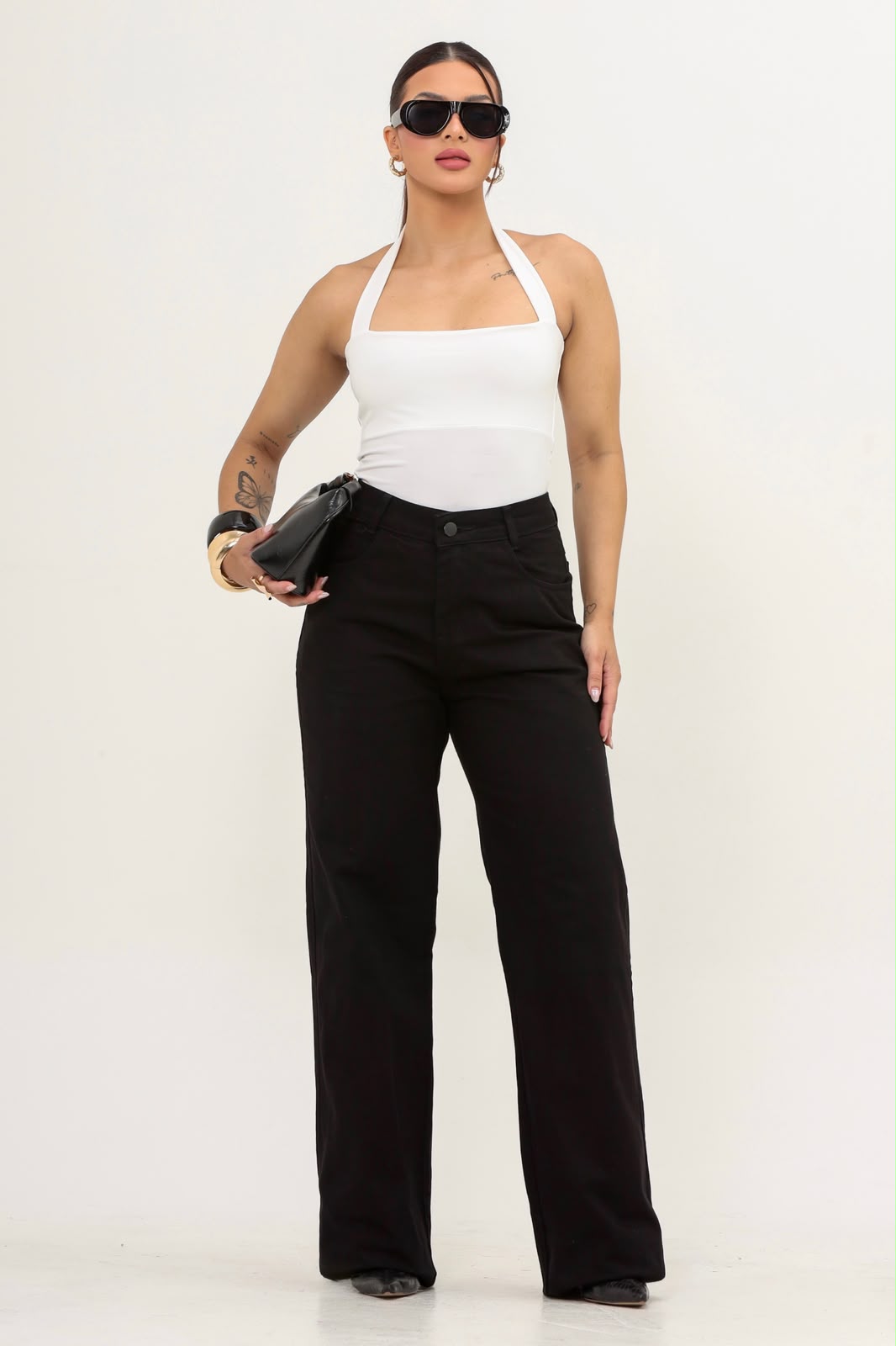 Calça Jeans Wide Leg